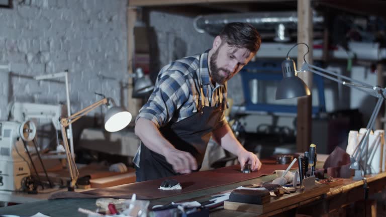 Our workshop in Mayfair showing craftsmen at work